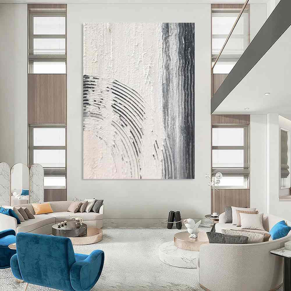 Garden_Black_Gray_White_Textured_Wall_Art_KCN12 wall art